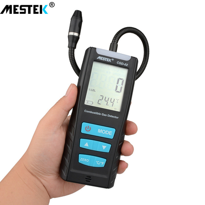 MESTEK Gas Analyzer Combustible gas detector port flammable natural gas Leak Location Determine meter Tester Sound Light Alarm